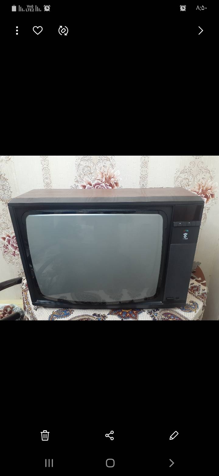 تلویزیون قدیمی رنگی پارس جعبه بزرگ
